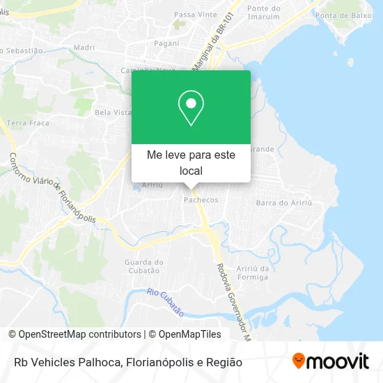 Rb Vehicles Palhoca mapa