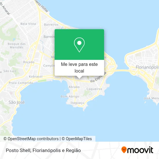 Posto Shell mapa