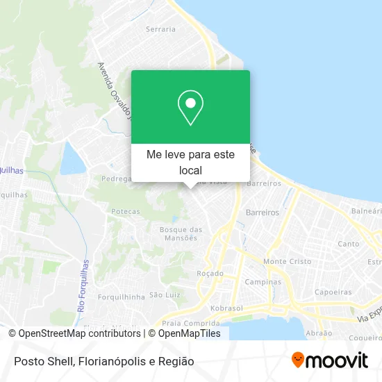 Posto Shell mapa