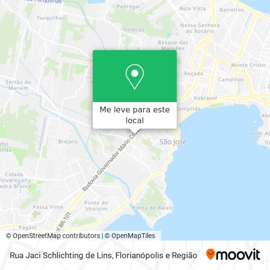 Rua Jaci Schlichting de Lins mapa