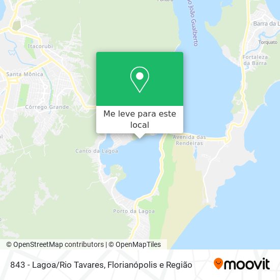843  - Lagoa/Rio Tavares mapa