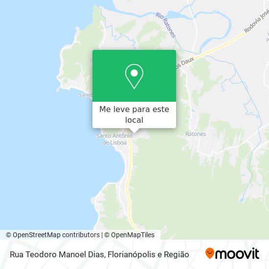 Rua Teodoro Manoel Dias mapa