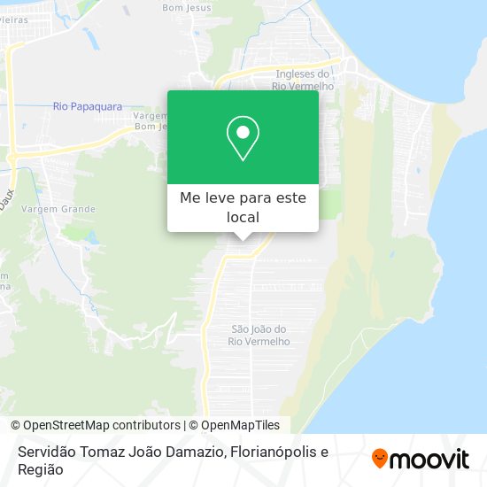 Servidão Tomaz João Damazio mapa