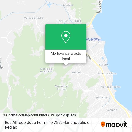 Rua Alfredo João Ferminio 783 mapa