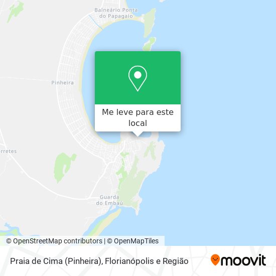 Praia de Cima (Pinheira) mapa