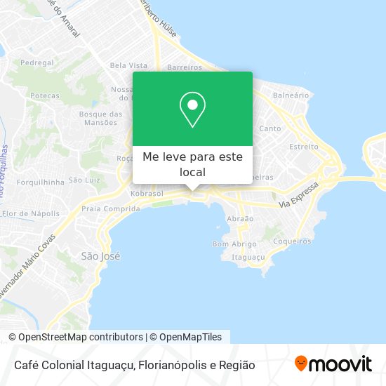 Café Colonial Itaguaçu mapa