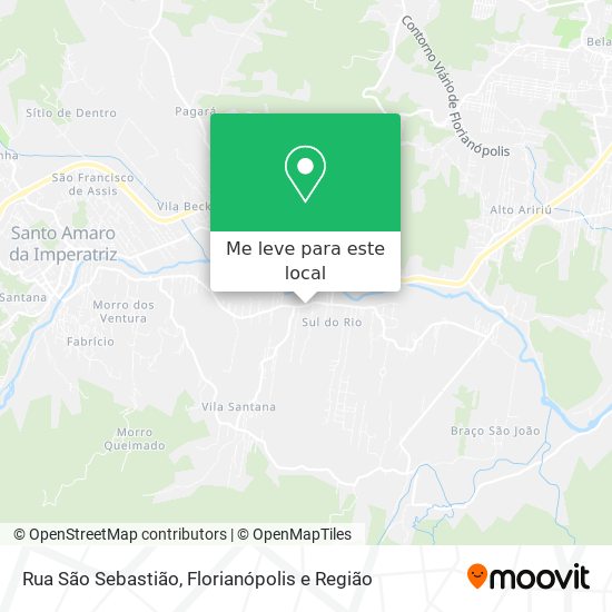 Rua São Sebastião mapa