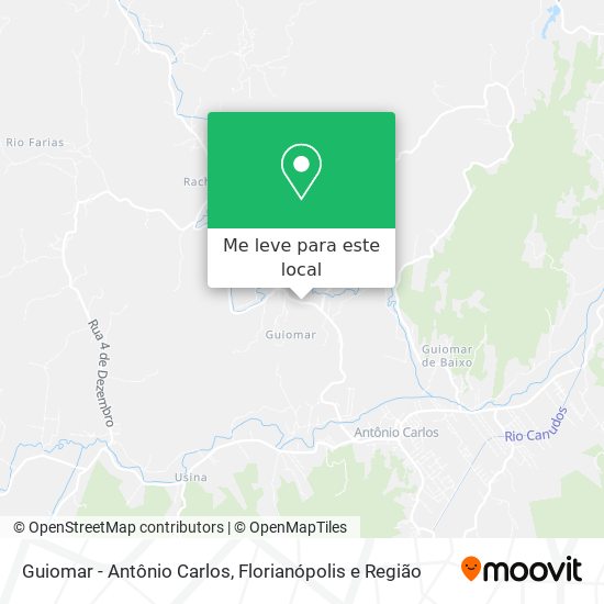 Guiomar - Antônio Carlos mapa