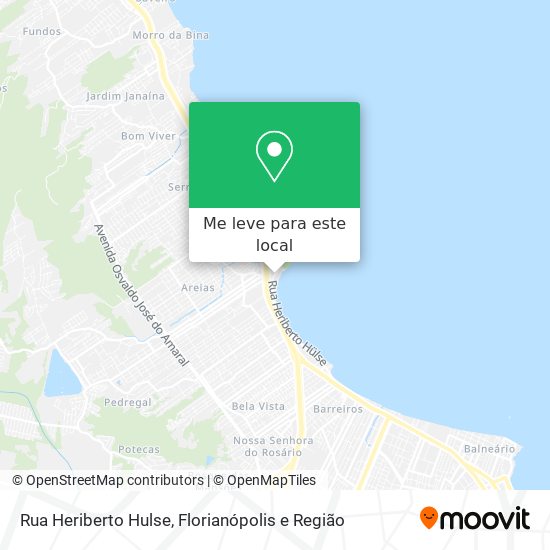 Rua Heriberto Hulse mapa
