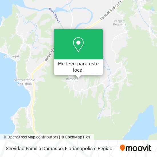 Servidão Família Damasco mapa