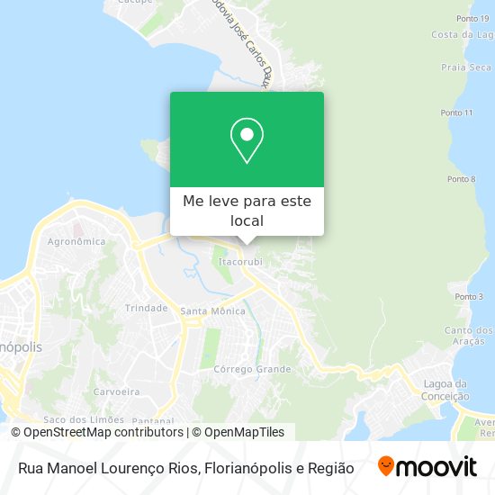 Rua Manoel Lourenço Rios mapa