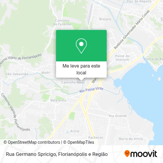 Rua Germano Spricigo mapa