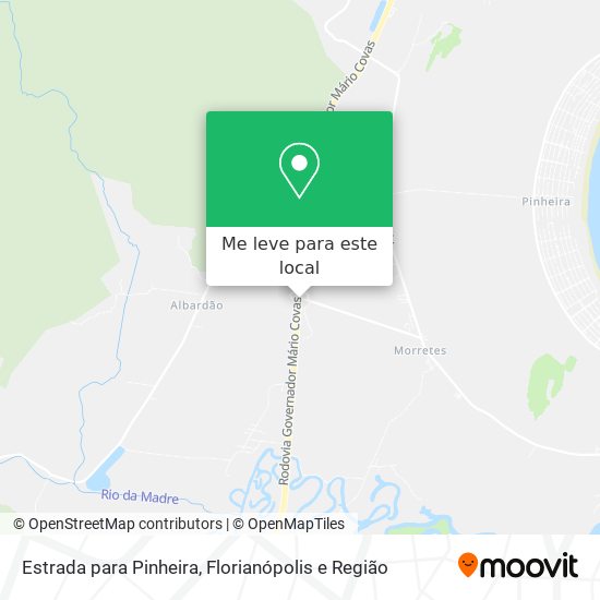 Estrada para Pinheira mapa