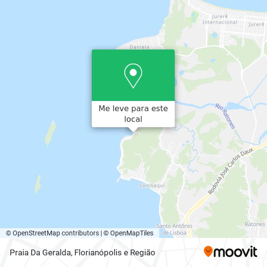 Praia Da Geralda mapa
