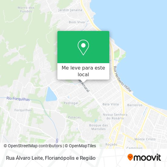 Rua Álvaro Leite mapa