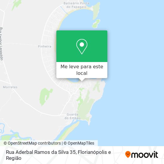 Rua Aderbal Ramos da Silva 35 mapa