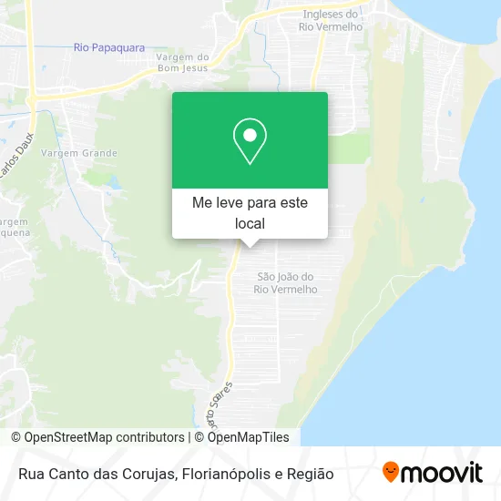 Rua Canto das Corujas mapa