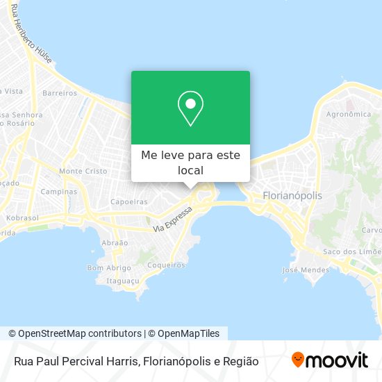 Rua Paul Percival Harris mapa