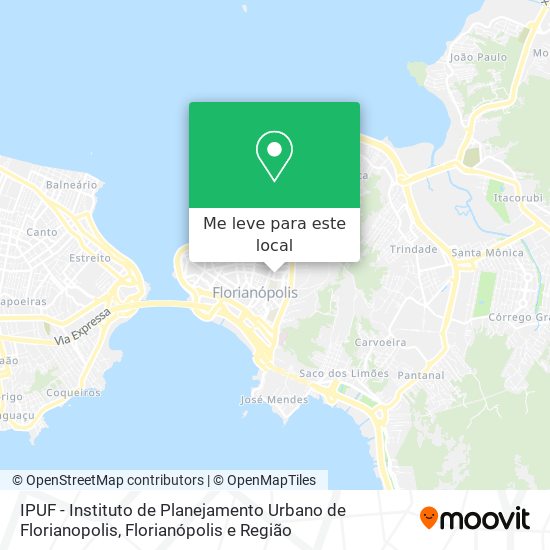 IPUF - Instituto de Planejamento Urbano de Florianopolis mapa