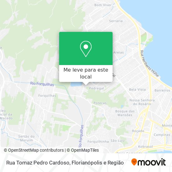 Rua Tomaz Pedro Cardoso mapa