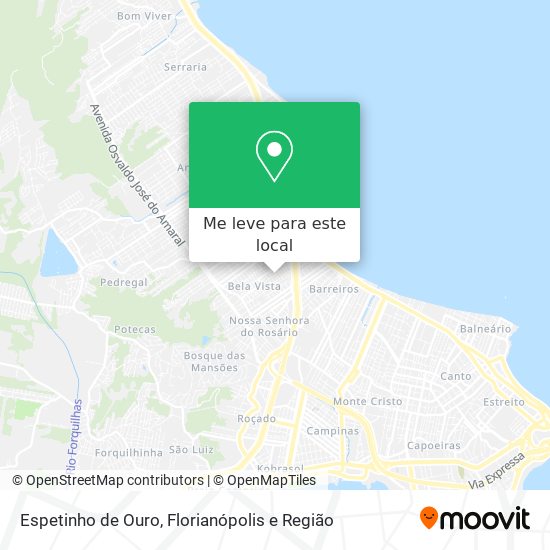 Espetinho de Ouro mapa