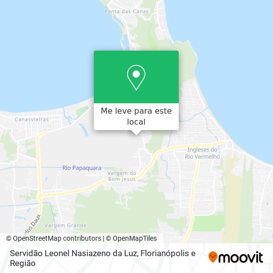 Servidão Leonel Nasiazeno da Luz mapa