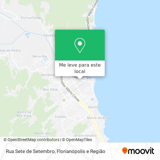 Rua Sete de Setembro mapa