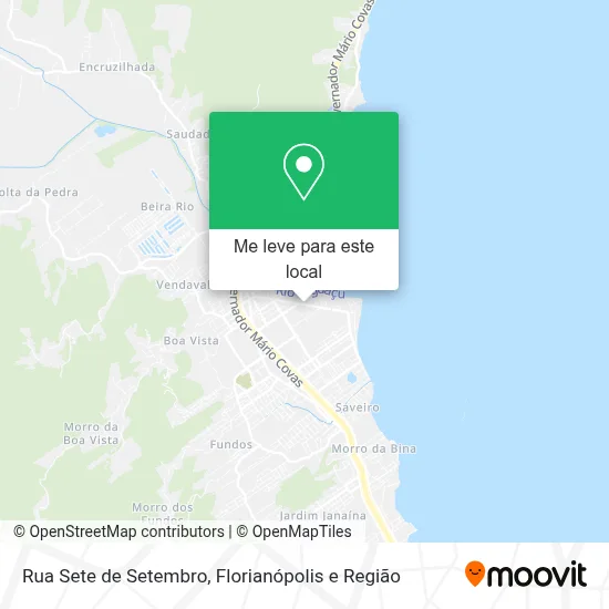 Rua Sete de Setembro mapa