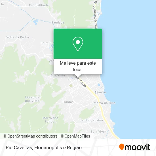 Rio Caveiras mapa