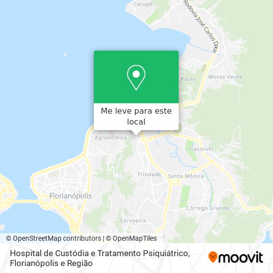 Hospital de Custódia e Tratamento Psiquiátrico mapa