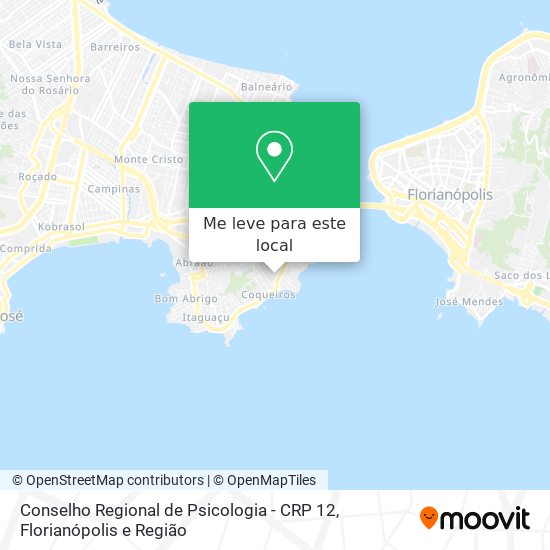 Conselho Regional de Psicologia - CRP 12 mapa