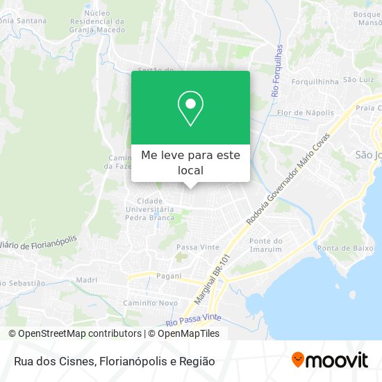 Rua dos Cisnes mapa