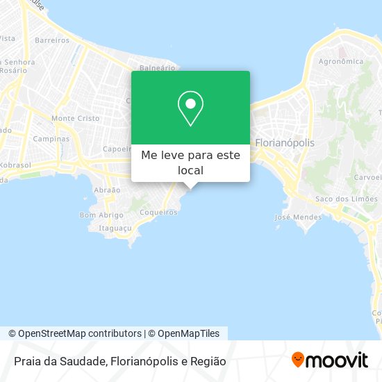 Praia da Saudade mapa