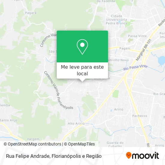 Rua Felipe Andrade mapa