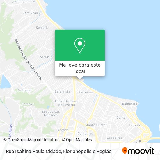 Rua Isaltina Paula Cidade mapa