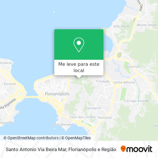 Santo Antonio Via Beira Mar mapa