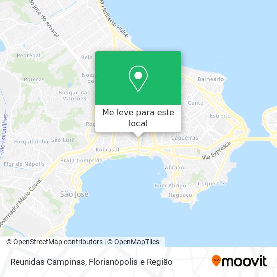 Reunidas Campinas mapa