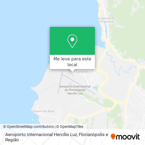 Aeroporto Internacional Hercílio Luz mapa