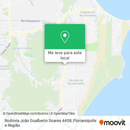 Rodovia João Gualberto Soares 4458 mapa