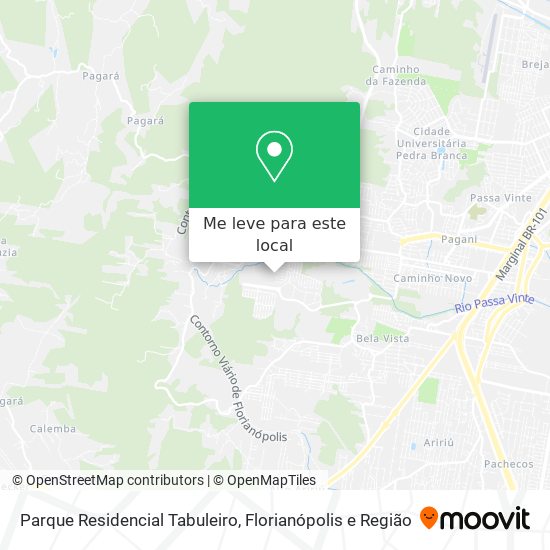Parque  Residencial Tabuleiro mapa