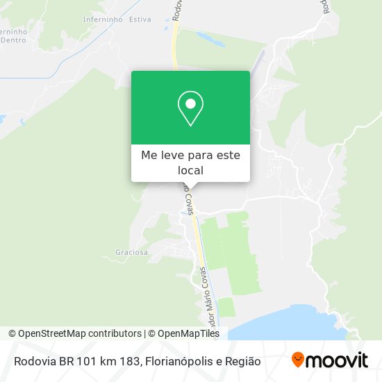 Rodovia BR 101 km 183 mapa