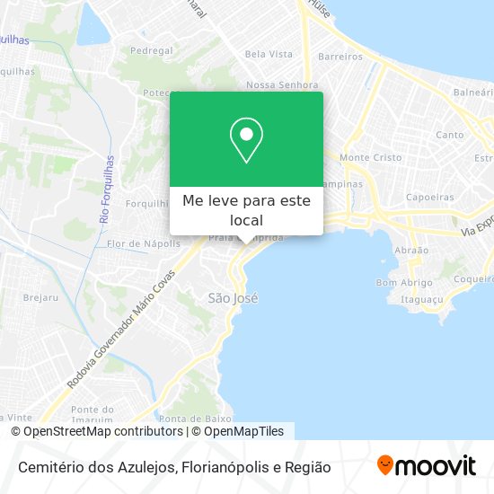 Cemitério dos Azulejos mapa