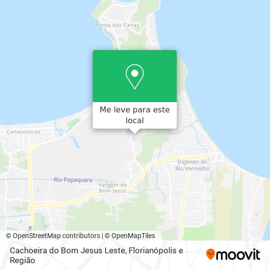 Cachoeira do Bom Jesus Leste mapa
