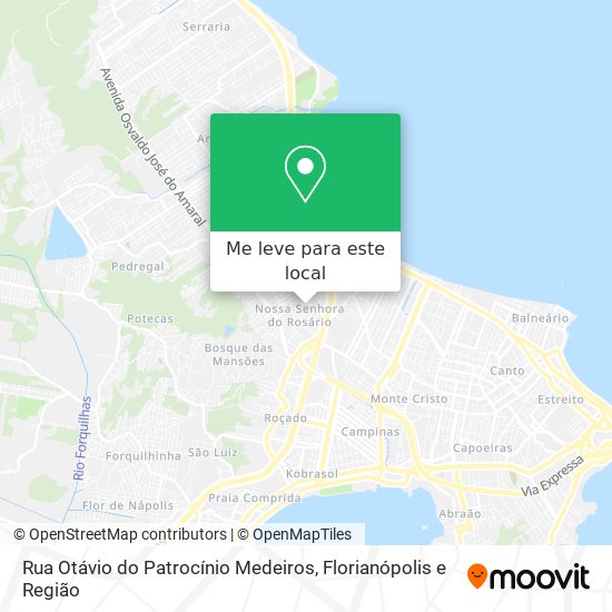 Rua Otávio do Patrocínio Medeiros mapa