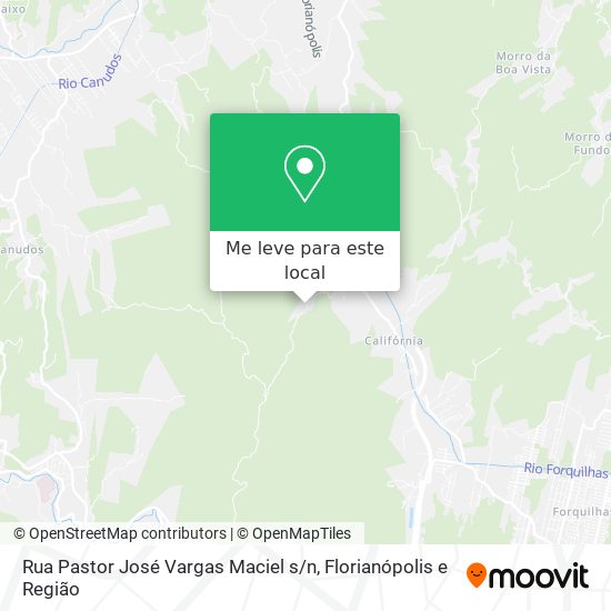 Rua Pastor José Vargas Maciel s / n mapa