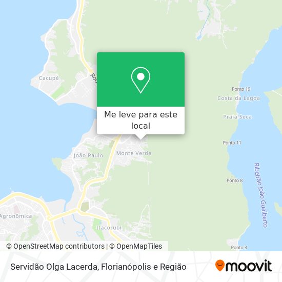 Servidão Olga Lacerda mapa