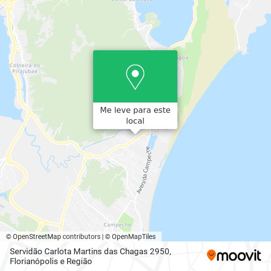 Servidão Carlota Martins das Chagas 2950 mapa