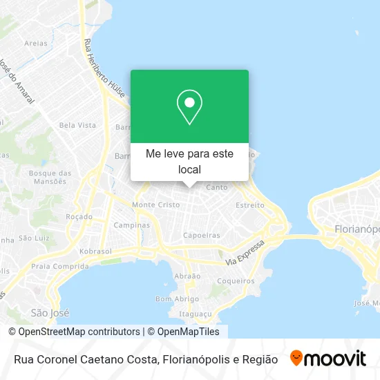 Rua Coronel Caetano Costa mapa