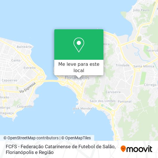FCFS - Federação Catarinense de Futebol de Salão mapa