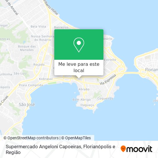 Supermercado Angeloni Capoeiras mapa